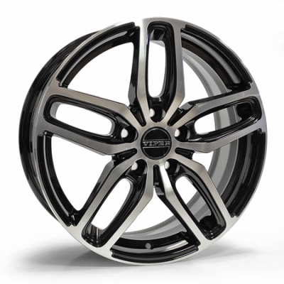 4x100 17x6.5 ET41 B199 BFP 60.1 Viper Alufelni